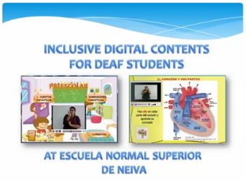 Contenidos digitales inclusivos para estudiantes sordos